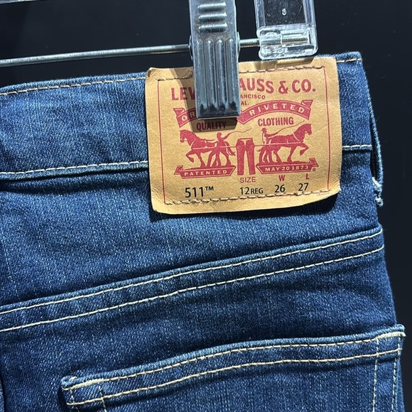 Levi’s 511 Slim, adjustable waistband,5 pocket,belt loop,  26 x 27–(12 regular) - Picture 4 of 7